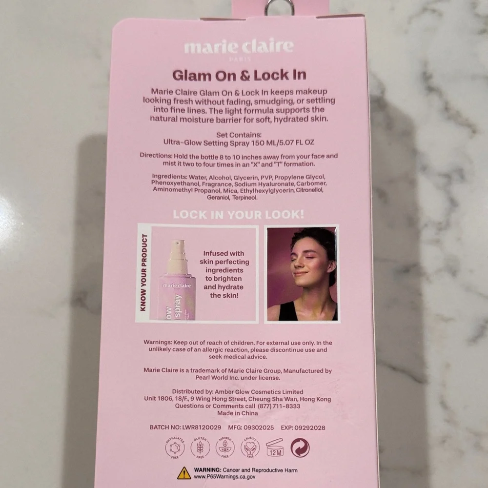 Marie Claire Ultra Glow Setting Spray - 5 oz